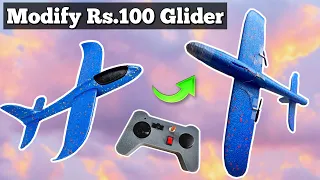 How To Make RC Plane At Home | make your glider fly in just 5 minutes - Automation Dude | #rcplane