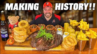 Toughest Steak Challenge I've Ever Tried!! Undefeated 60oz Scottish Rump Steak Challenge!!