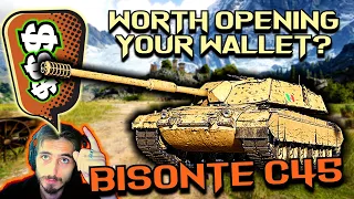 Is This Tank Worth Money? Bisonte C45 Gameplay | World of Tanks Balkan