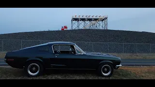 Bullitt Mustang  conducts a Canvas. A Tribute to The Man and his Machine