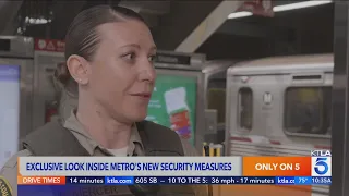 KTLA takes an exclusive look at L.A. Metro’s new security measures