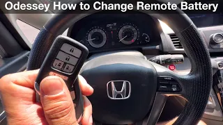 2014 - 2022 Honda Odyssey How to change remote battery / key fob