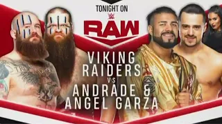 Andrade & Angel Garza Vs The Viking Raiders - WWE Raw 29/06/2020 (En Español)