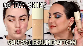 GUCCI Éternité De Beauté Full Coverage Luminous Matte Finish Foundation *DRY SKIN WEAR TEST*