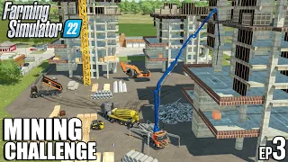 Turning GRAVEL into CEMENT + Pumping CONCRETE | Mining Challenge | Farming Simulator 22 | Episode 3