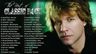 Bon Jovi, ACDC, Aerosmith, Guns N Roses, RHCP, Metallica - Classic Rock Songs All Time 1080p