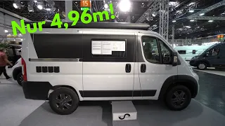 NUR 4,96m! Das kleinste Ducato Wohnmobil 2023! Mega Mobil City. Überall parken. Immer Platz finden!