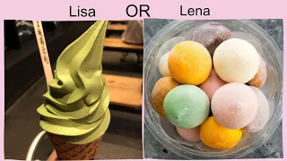 LISA OR LENA | FOOD  ( Would You Rather )