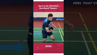 How to do ADVANCE Backhand topspin technique #tabletennis #pingpong #tutorial  #sports #technical