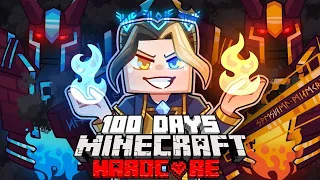 I Survived 100 Days as a SORCERER in Hardcore Minecraft...