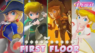 Princess Peach Showtime - FIRST FLOOR - All Stars & Ribbon Complete Walkthrough Gameplay