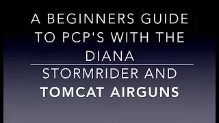 A beginners guide to PCP's part 1.