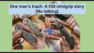 One man's trash! pt1[No talking]- FULL disassembly, cleaning, reassembly of Benchmade 556BK Minigrip