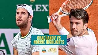 Karen Khachanov vs Cameron Norrie Highlights | Rolex Monte Carlo Masters 2024