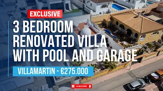 South Facing 3 Bedroom Renovated Villa with Pool in Villamartin near Torrevieja - Spain  - €275.000