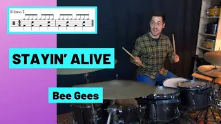 🥁STAYIN' ALIVE - Bee Gees (DRUM COVER) BATERÍA