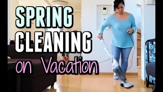 SPRING CLEANING (Even On Vacation) -  ItsJudysLife Vlogs