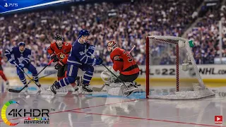 NHL 22 One Sided Game! Toronto Maple Leafs vs Ottawa Senators 4K60FPS! PS5 Gameplay