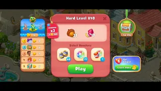 Gardenscapes Level 840 Walkthrough "No Boosters Used"
