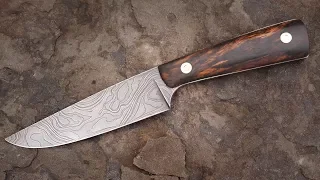 Making A Knife From Cy Swan's Twist Damascus Billet!