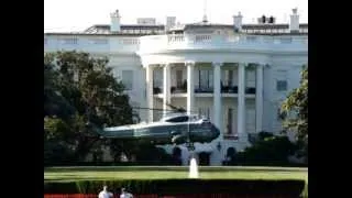 White House - President's Marine One (Helicopter) Taking Off - Washington DC