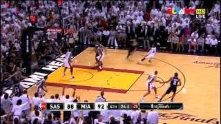 2013 Slamups NBA FINALS  game7... Heat v s Spurs highlights..Lebron lights out!