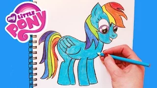 How to Draw My Little Pony "Rainbow Dash" Step By Step Easy