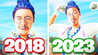 Je réagis à mon évolution sur FORTNITE BATTLE ROYALE ! (j'étais trop fort)