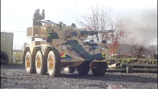 saladin armoured car firing