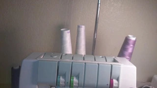 How to thread Consew 14TU858 Coverstitch