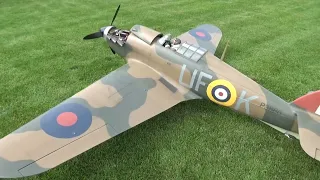 Chuck Hamilton's Dave Andersen Designs 1/4 scale Hurricane Maiden flight