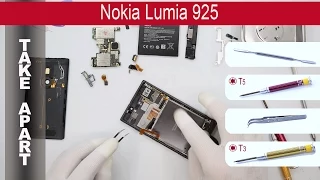 Как разобрать 📱 Nokia Lumia 925 ( rm-892, rm-893, rm-910) Разборка и ремонт