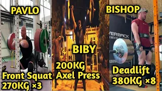 Heaviest Front Squat EVER 270KG ×3 By PAVLO NAKONECHNYY