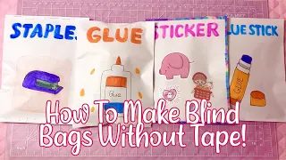 HOW TO MAKE BLIND BAGS WITHOUT TAPE! | tutorial | applefrog