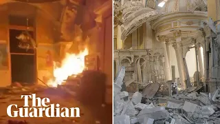Russian missile strike damages historic cathedral in Odesa