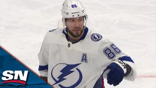 Nikita Kucherov Dominates Against The Philadelphia Flyers Completing His 5th Hat Trick