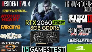 Ryzen 5 3600 + RTX 2060 Super Test in 15 Games in 2023#games #laptopgaming #gamingpc #gaming