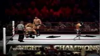 WWE Night Of Champions 2012- The Miz vs Rey Mysterio vs Sin Cara vs Cody Rhodes (WWE 12)