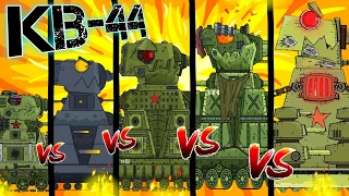 Evolution of KV-30 vs KV-44 vs KV-47 vs KV-50 vs KV-52 Hybrids - Cartoons about tanks