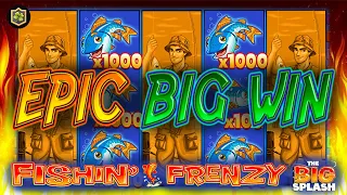 Fishin Frenzy The Big Splash 🔥 Amazing EPIC WIN You Just Need To See! 🔥 Online Slot BIG WIN!