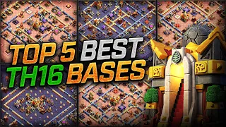 NEW Best (TOP 5) TH16 Bases (War/Trophy/Farming) for 2024 Town Hall 16 Base Links - Clash of Clans