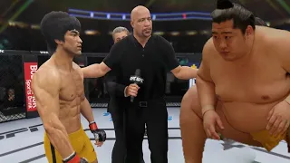 Bruce Lee vs fat sumo wrestling (EA Sports UFC 4)