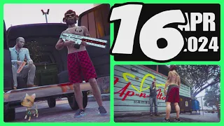 The Gun Van location & Street Dealers today April 16 2024 in GTA 5 (no RAILGUN this week)