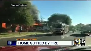 Arcadia home goes up in flames, total loss