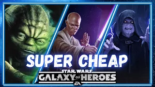The CHEAPEST and EASIEST Great Characters to Gear in SWGOH