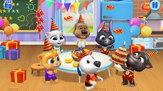 Talking Tom friends 🤣 Tom has made a cake 🎂🍰!! enjoy the party 🎉🥳 PLS SUBSCRIBE 🎇