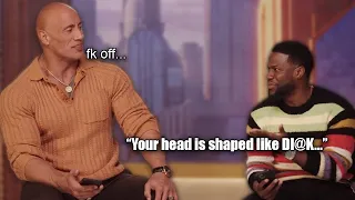 Dwayne "The Rock" Johnson and Kevin Hart Insult Each Other (2022)