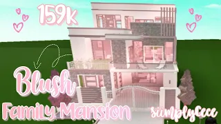 Bloxburg| Blush Modern Mansion| SiimplyCece