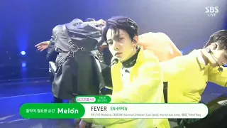 Enhypen ‘Fever’ on Sbs Inkigayo