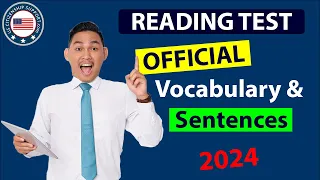 US Citizenship Test OFFICIAL Reading Test Vocabulary & Sample Sentences